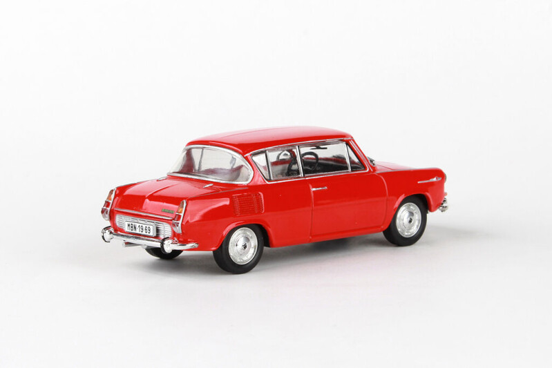 Abrex Škoda 1100 MBX 1:43 Červená Oranžová 1969